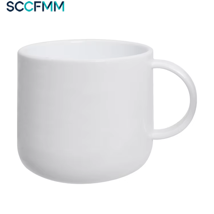 Sublimation Mug Blank - SCCFMM 5個入り昇華プリント用子供用プラスチック製ミニウォーターカップ 6オンス マウスウォッシュ用ハンドル付きマグカップ ロゴや写真の熱転写印刷用
