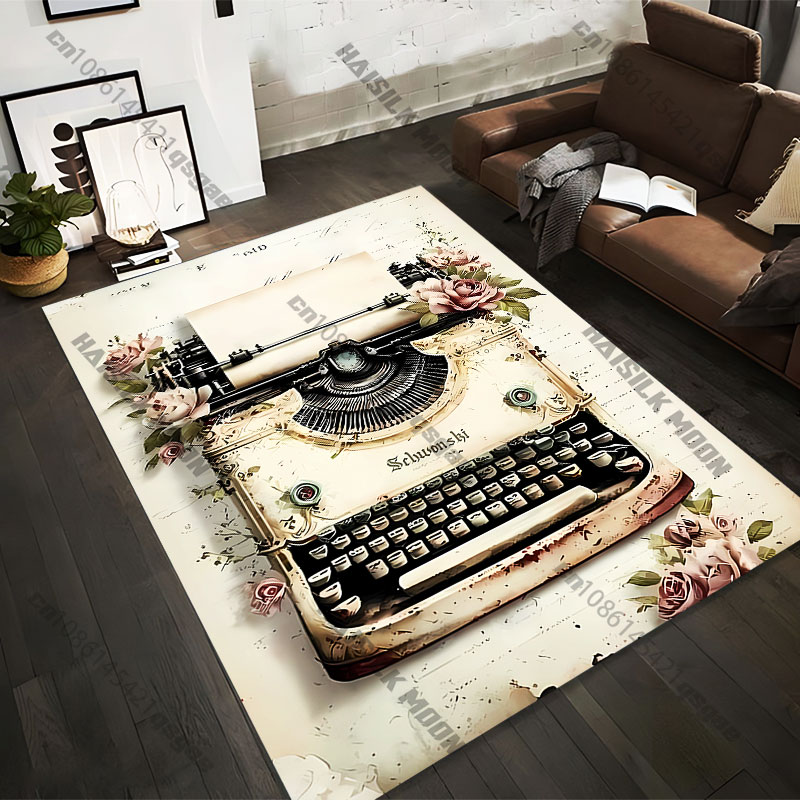21サイズのヴィンテージタイプライターと花柄のプリントエリア - Commercial Printing And Design のレビューと価格