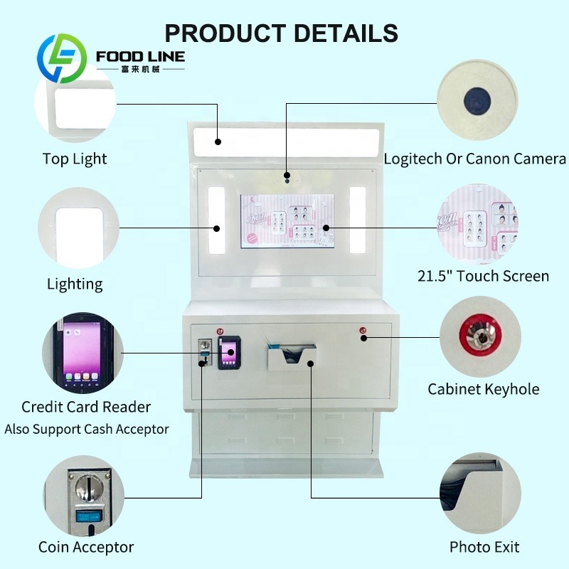カスタマイズ可能なセルフィーフォトブースキオスク、デジタルカ - Commercial Digital Printing Machine のレビューと価格