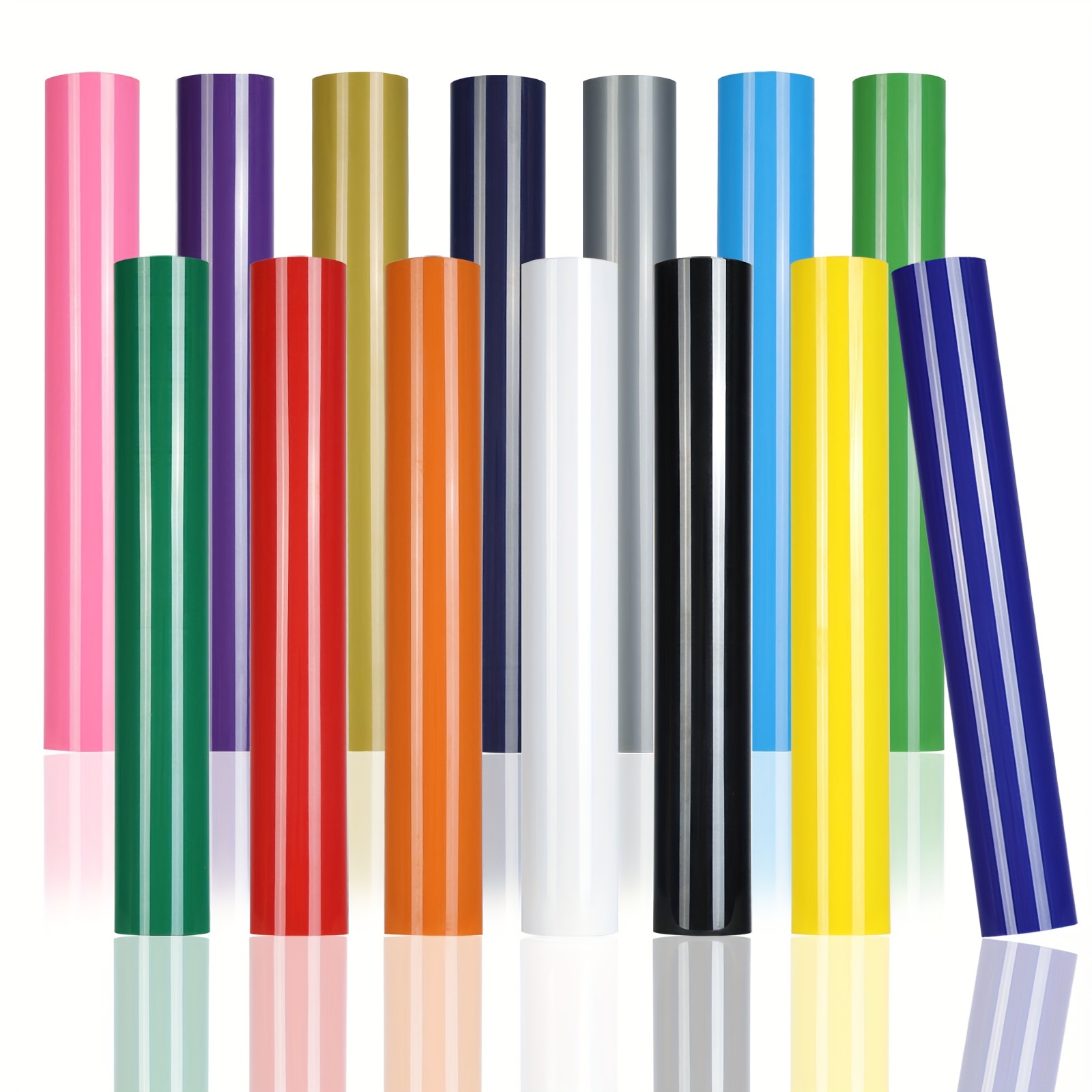 4色8ロール HTV WithStickyシリーズ 熱転写ビ - Heat Transfer Vinyl Roll のレビューと価格