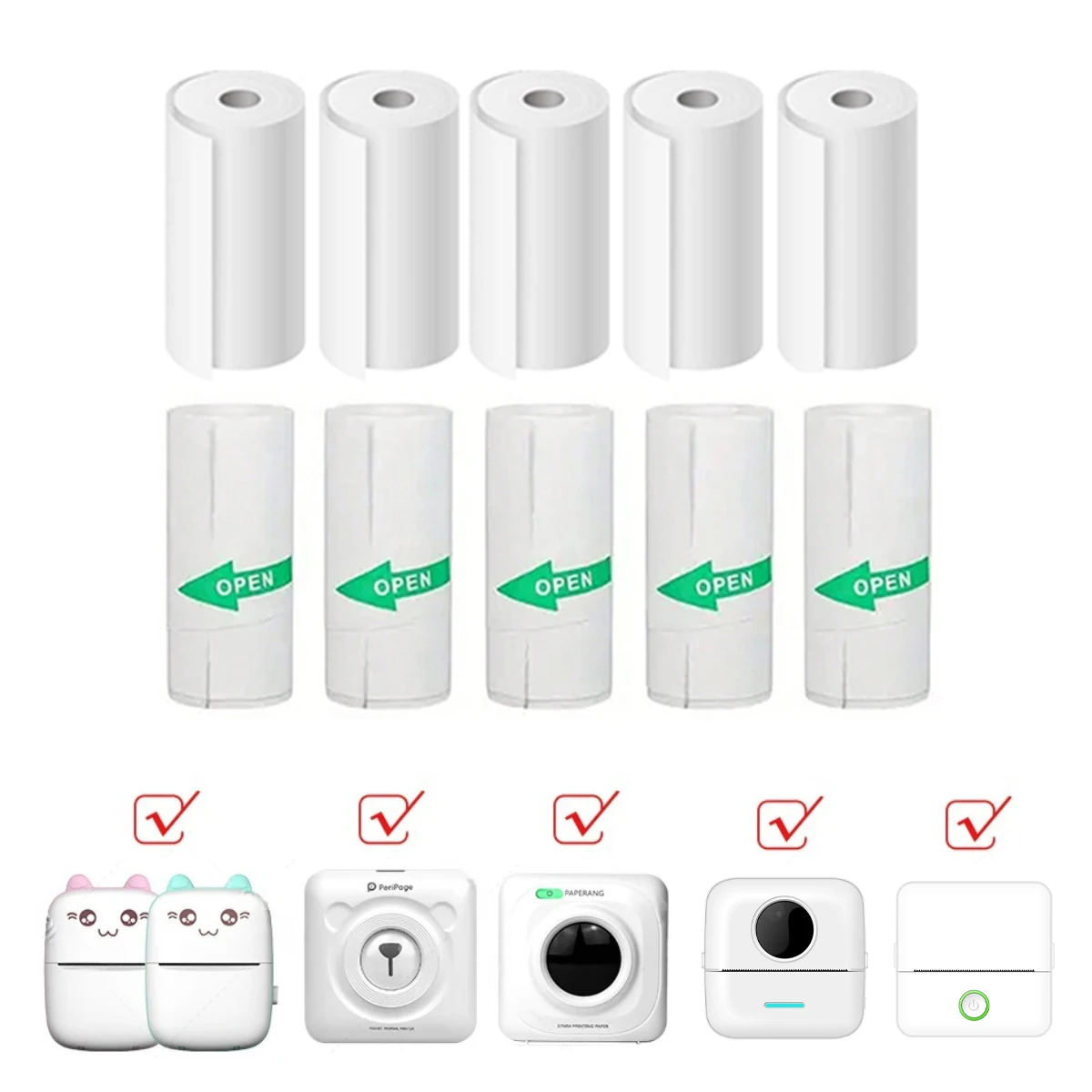 ミニプリントカメラ感熱紙ロール、粘着紙、非粘着紙、ミニプリン - Heat Transfer Vinyl Roll のレビューと価格