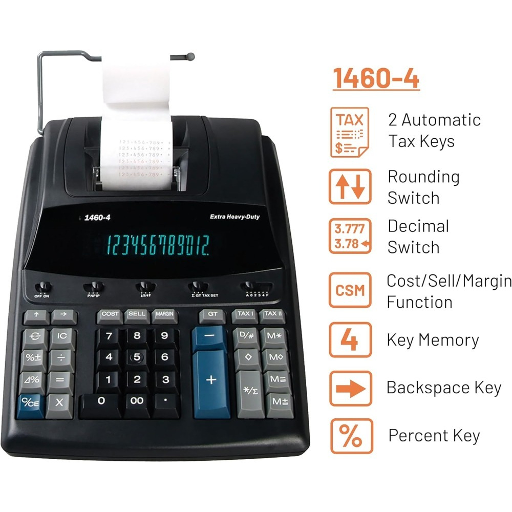 12桁の大型商用印刷用電卓、オフィス、会計、小売向けの高速デ - Commercial Digital Printing のレビューと価格