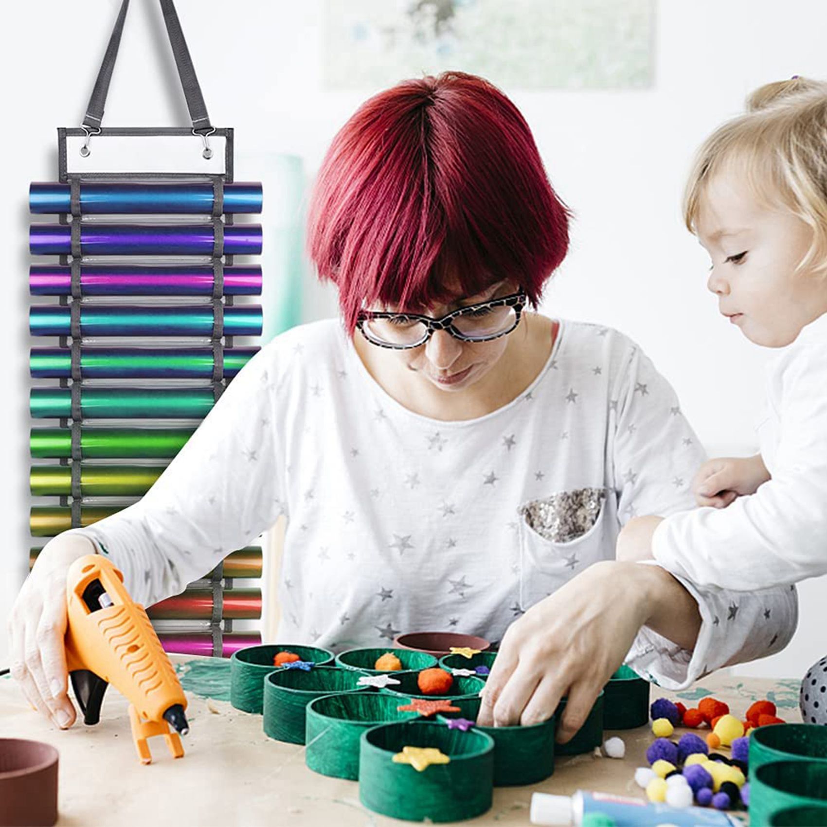 AC23-2X ビニール収納ラック、12穴ビニールオーガナイ - Heat Transfer Vinyl Roll のレビューと価格