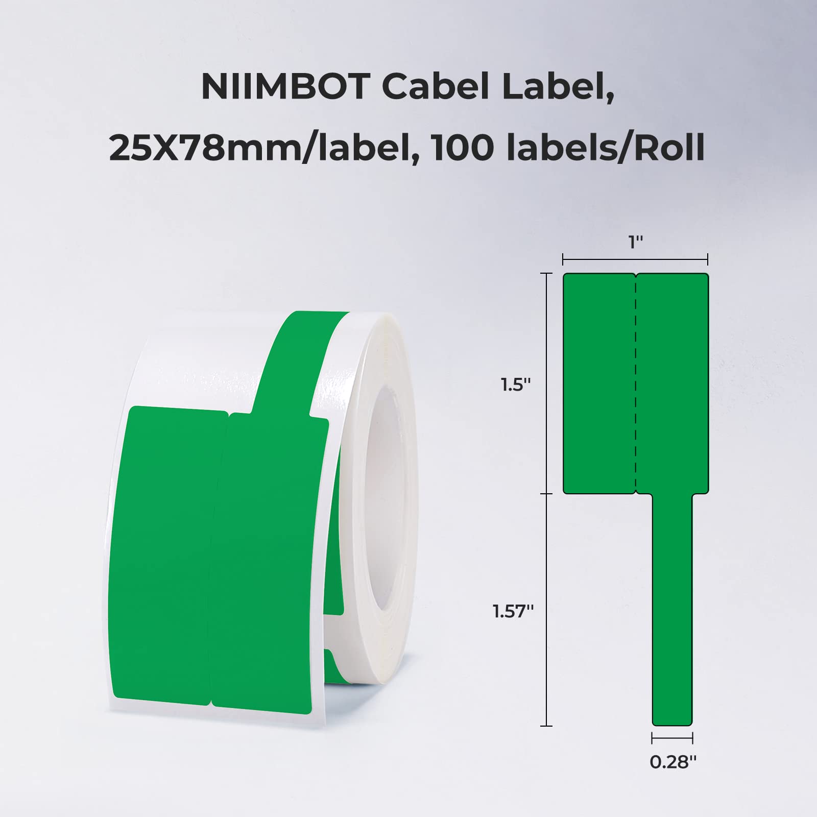 Niimbotカラーケーブルラベル防水サーマルステッカー紙ロ - Heat Transfer Vinyl Roll のレビューと価格