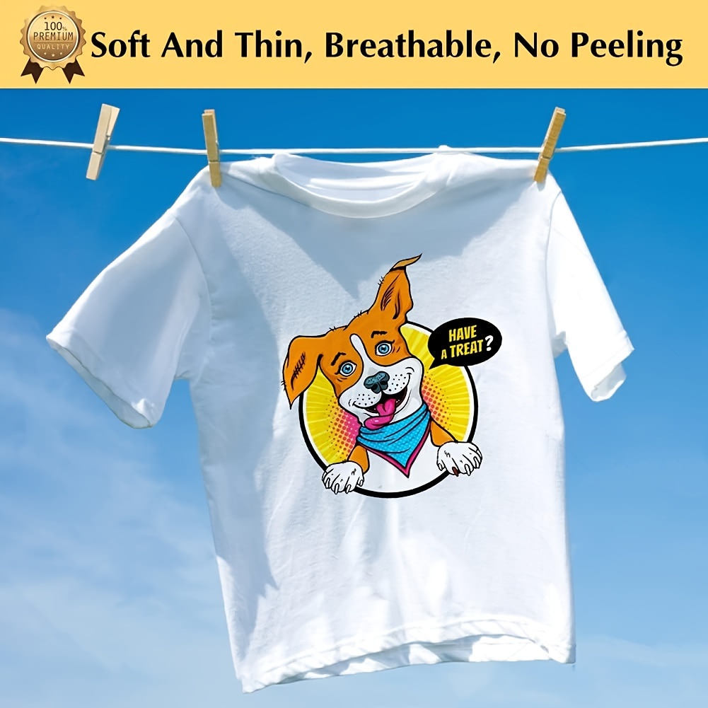 A4サイズの転写紙（軽い生地用）5枚入り インクジェット・レ - Heat Transfer Vinyl Roll のレビューと価格