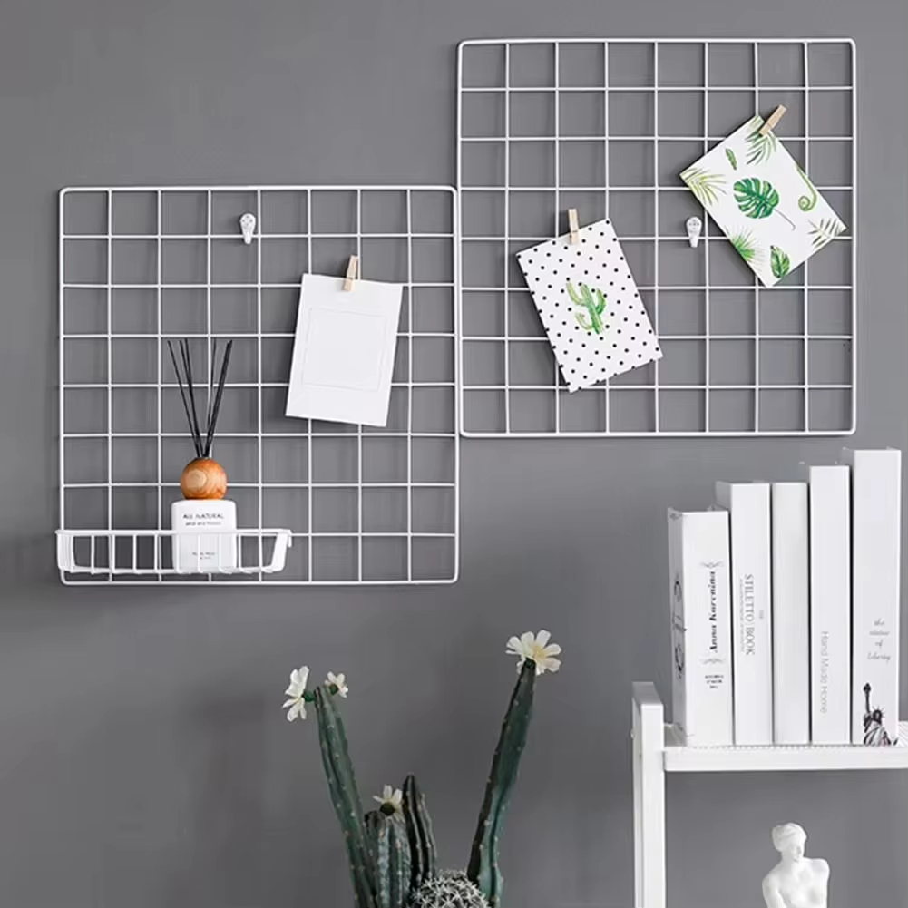 壁掛けグリッドオーガナイザーパネルセット、多機能メタルメッシ - Screen Printing Frame Mesh のレビューと価格